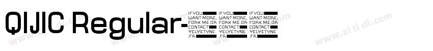 QlJlC Regular字体转换